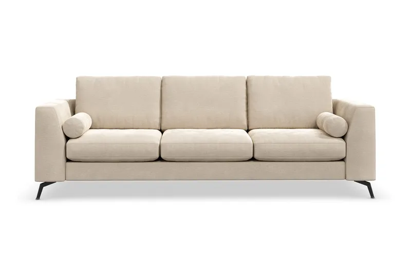 Ocean Lyx 3-sits Sammetssoffa, Beige