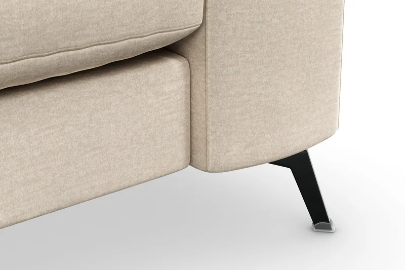 Ocean Lyx 3-sits Sammetssoffa - Beige - Möbler - Soffa - 3 sits soffa