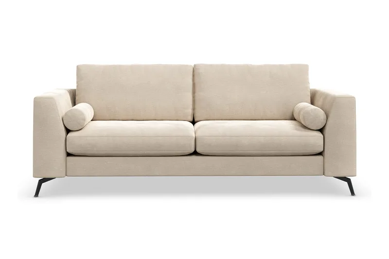 Ocean Lyx 3-sits Sammetssoffa - Beige - Möbler - Soffa - 2 sits soffa