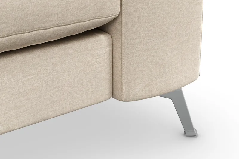 Ocean Lyx 3-sits Sammetssoffa - Beige - Möbler - Soffa - 3 sits soffa