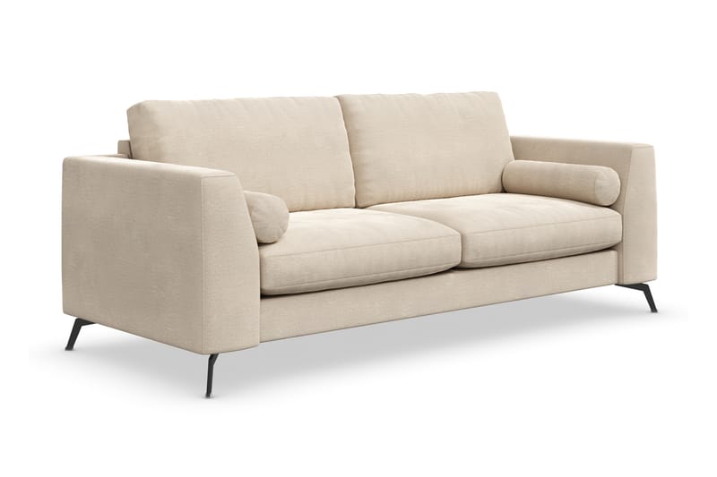 Ocean Lyx 3-sits Soffa - Beige/Sammet - Sammetssoffa - 2 sits soffa
