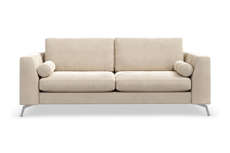 Ocean Lyx 3-sits Soffa - Beige/Sammet - Sammetssoffa - 2 sits soffa