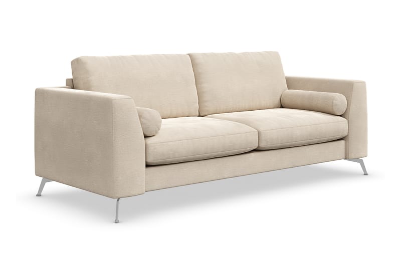Ocean Lyx 3-sits Soffa - Beige/Sammet - Sammetssoffa - 2 sits soffa