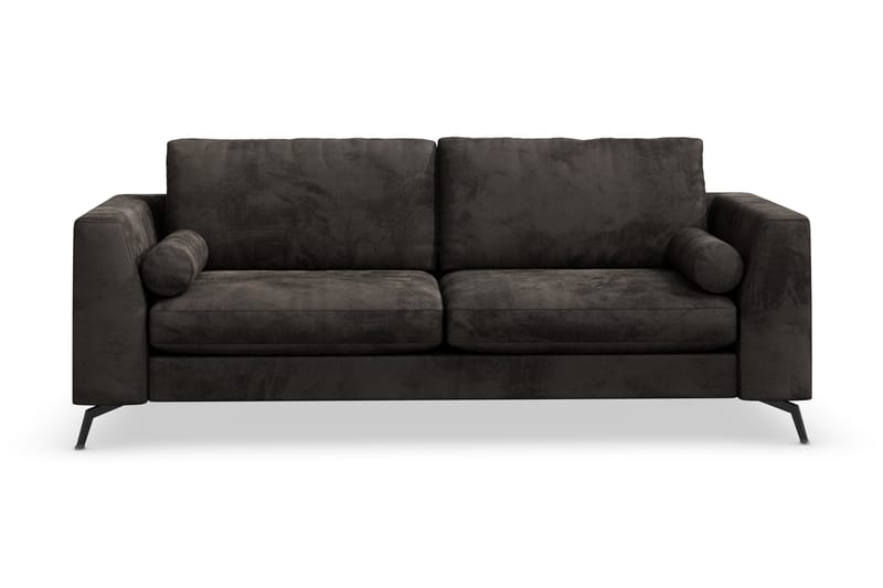 Ocean Lyx 3-sits Soffa - Mörkgrå/Sammet - Möbler - Soffa - Sammetssoffa