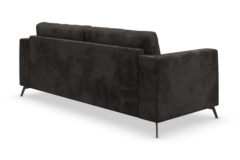 Ocean Lyx 3-sits Soffa - Mörkgrå/Sammet - Möbler - Soffa - Sammetssoffa