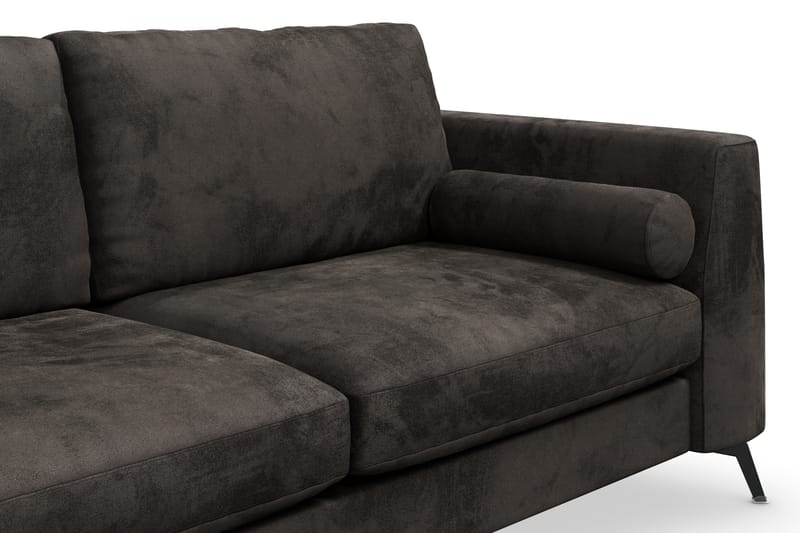 Ocean Lyx 3-sits Soffa - Mörkgrå/Sammet - Möbler - Soffa - Sammetssoffa