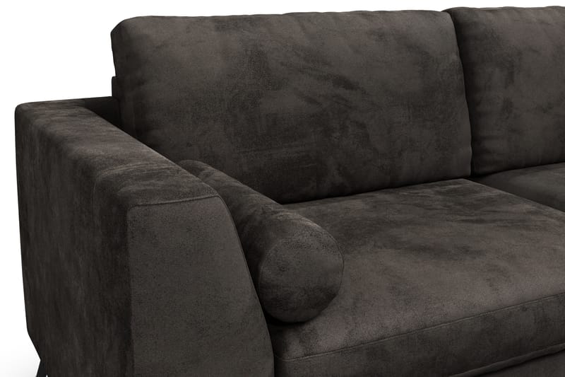 Ocean Lyx 3-sits Soffa - Mörkgrå/Sammet - Möbler - Soffa - Sammetssoffa