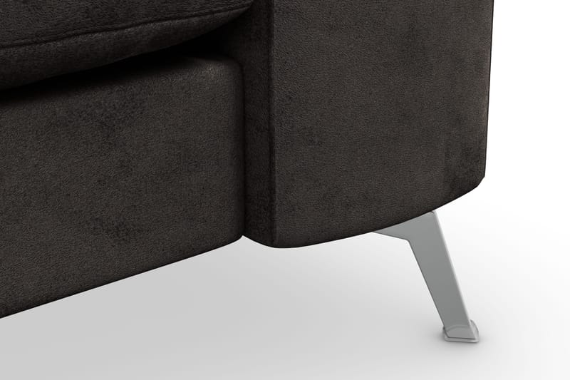 Ocean Lyx 3-sits Soffa - Mörkgrå/Sammet - Möbler - Soffa - 2 sits soffa