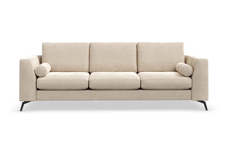 Ocean Lyx 4-sits Soffa - Beige/Sammet - Sammetssoffa - 3 sits soffa