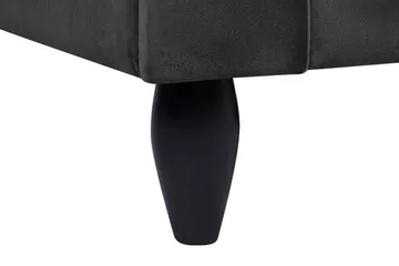 Paretti Soffa Sammet - Svart - Möbler - Soffa - Sammetssoffa