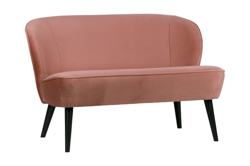 Serra Sammetssoffa Vintage - Rosa - Sammetssoffa - 2 sits soffa