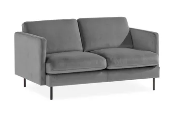 Teodin Sammetssoffa 2-sits - Ljusgrå - Möbler - Soffa - Sammetssoffa