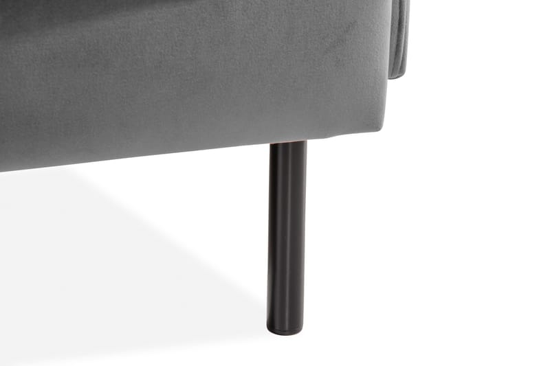 Teodin Sammetssoffa 2-sits - Ljusgrå - Möbler - Soffa - Sammetssoffa