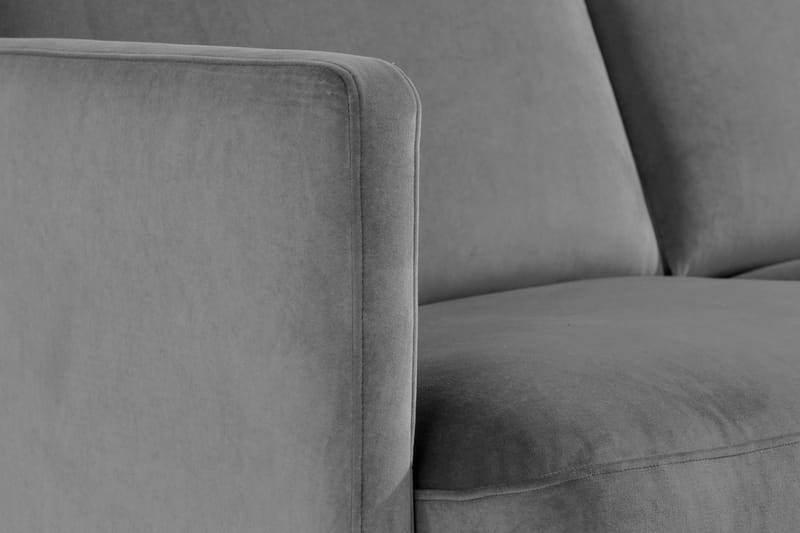 Teodin Sammetssoffa 2-sits - Ljusgrå - Möbler - Soffa - Sammetssoffa