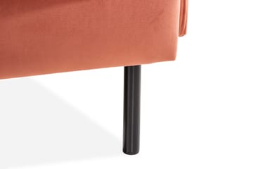 Teodin Sammetssoffa 2-sits - Rosa - Möbler - Soffa - Sammetssoffa