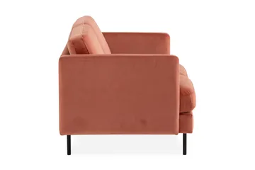 Teodin Sammetssoffa 2-sits - Rosa - Möbler - Soffa - Sammetssoffa