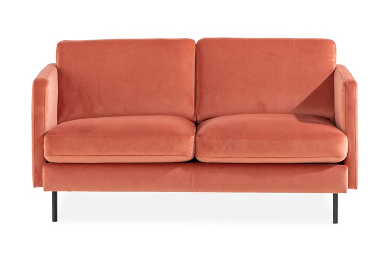 Teodin Sammetssoffa 2-sits - Rosa - Sammetssoffa - 2 sits soffa