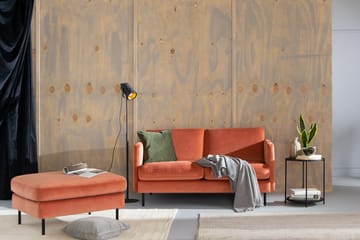 Teodin Sammetssoffa 2-sits - Rosa - Möbler - Soffa - Sammetssoffa