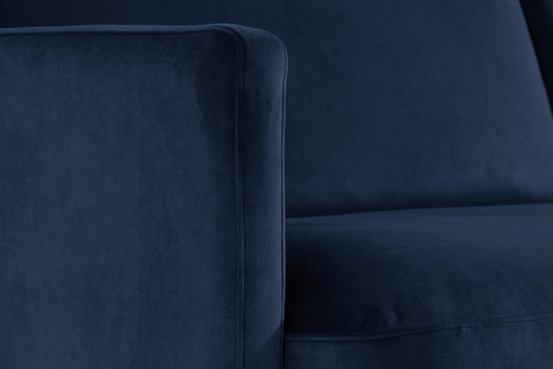 Teodin Sammetssoffa 3-sits - Blå - Möbler - Soffa - Sammetssoffa