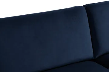Teodin Sammetssoffa 3-sits - Blå - Möbler - Soffa - Sammetssoffa