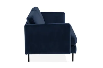 Teodin Sammetssoffa 3-sits - Blå - Möbler - Soffa - Sammetssoffa