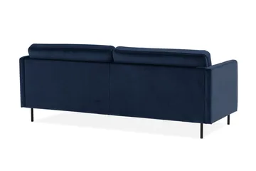 Teodin Sammetssoffa 3-sits - Blå - Möbler - Soffa - Sammetssoffa