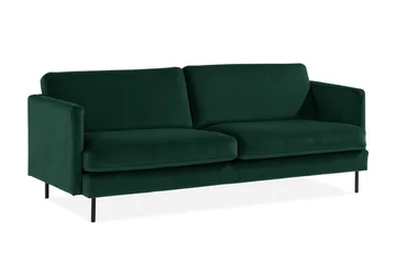 Teodin Sammetssoffa 3-sits - Grön - Möbler - Soffa - Sammetssoffa