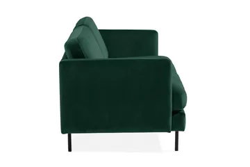 Teodin Sammetssoffa 3-sits - Grön - Möbler - Soffa - Sammetssoffa