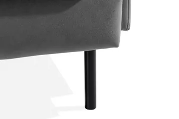 Teodin Sammetssoffa 3-sits - Ljusgrå - Möbler - Soffa - Sammetssoffa