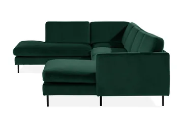Teodin U-soffa med Divan Sammet Höger - Grön - Möbler - Soffa - Sammetssoffa