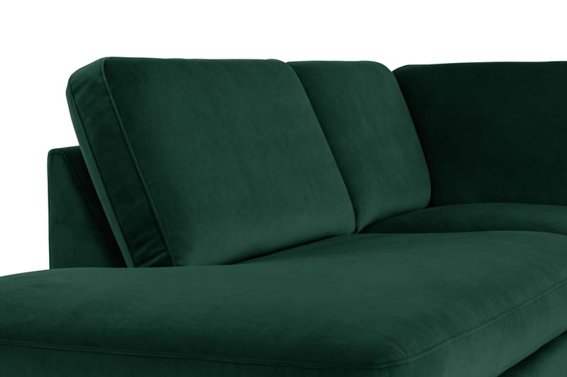 Teodin U-soffa med Divan Sammet Höger - Grön - U-soffa - Sammetssoffa