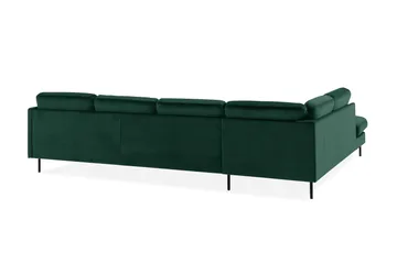 Teodin U-soffa med Divan Sammet Höger - Grön - Möbler - Soffa - Sammetssoffa