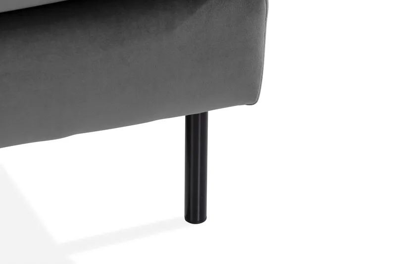 Teodin U-soffa med Divan Sammet Höger - Ljusgrå - Möbler - Soffa - Sammetssoffa