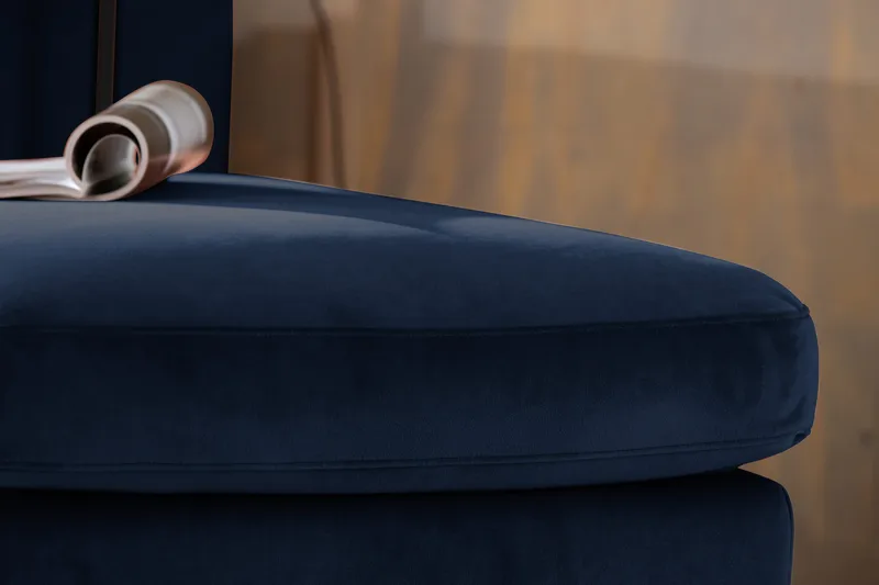 Teodin U-soffa med Divan Sammet Vänster - Blå - Möbler - Soffa - Sammetssoffa