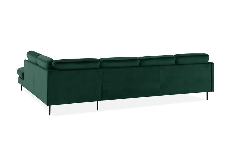 Teodin U-soffa med Divan Sammet Vänster - Grön - Möbler - Soffa - Sammetssoffa