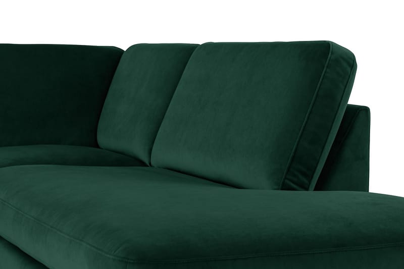 Teodin U-soffa med Divan Sammet Vänster - Grön - U-soffa - Sammetssoffa