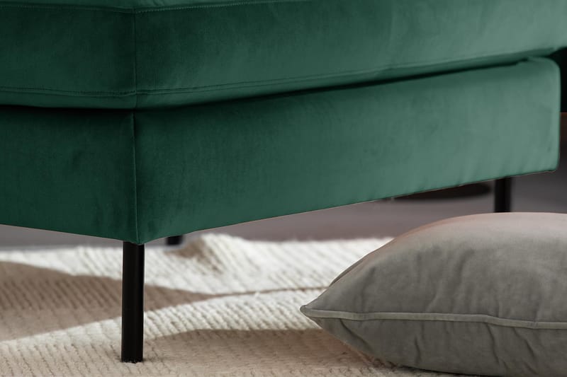 Teodin U-soffa med Divan Sammet Vänster - Grön - Möbler - Soffa - Sammetssoffa