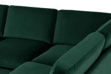 Teodin U-soffa med Divan Sammet Vänster - Grön - Möbler - Soffa - Sammetssoffa