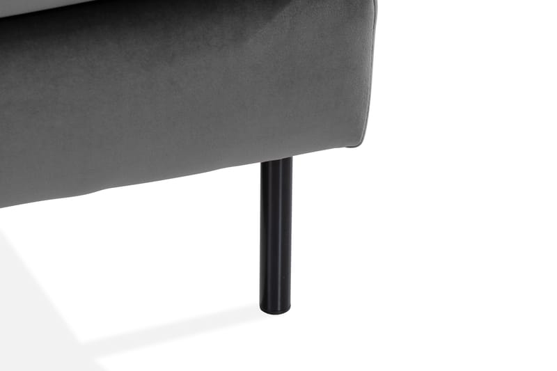 Teodin U-soffa med Divan Sammet Vänster - Ljusgrå - Möbler - Soffa - Sammetssoffa