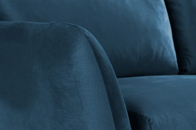 Trend 2-sits Sammetssoffa - Blå - Möbler - Soffa - Sammetssoffa