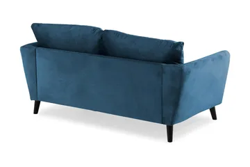 Trend 2-sits Sammetssoffa - Blå - Möbler - Soffa - Sammetssoffa
