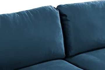 Trend 2-sits Sammetssoffa - Blå - Möbler - Soffa - Sammetssoffa