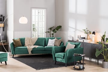 Trend 2-sits Sammetssoffa - Grön - Möbler - Soffa - Sammetssoffa