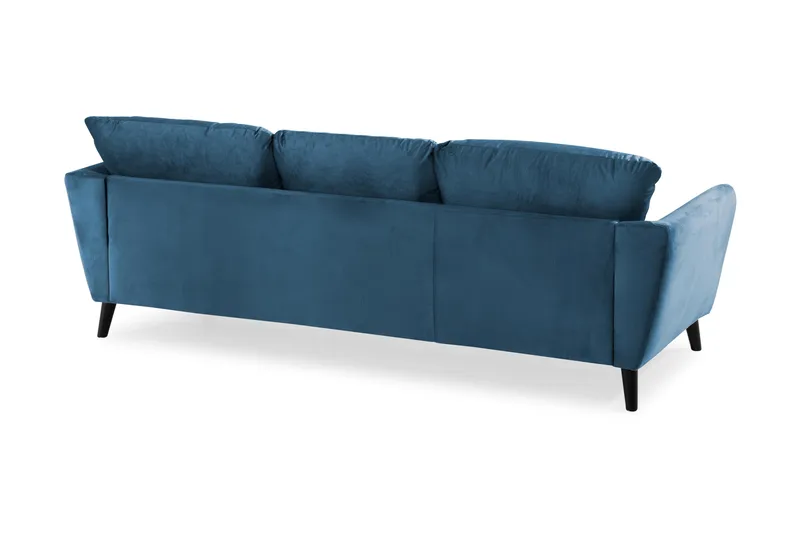 Trend 3-sits Sammetssoffa - Blå - Möbler - Soffa - Sammetssoffa