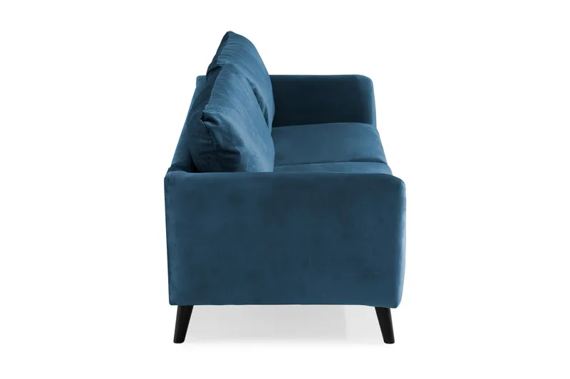 Trend 3-sits Sammetssoffa - Blå - Möbler - Soffa - Sammetssoffa