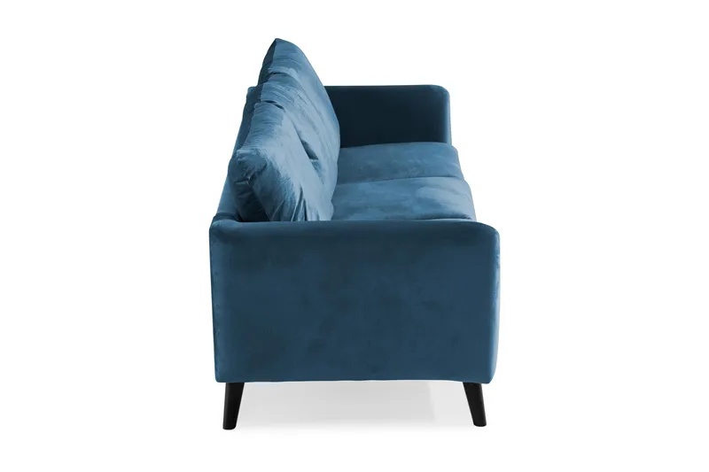 Trend 3-sits Sammetssoffa - Blå - Möbler - Soffa - Sammetssoffa