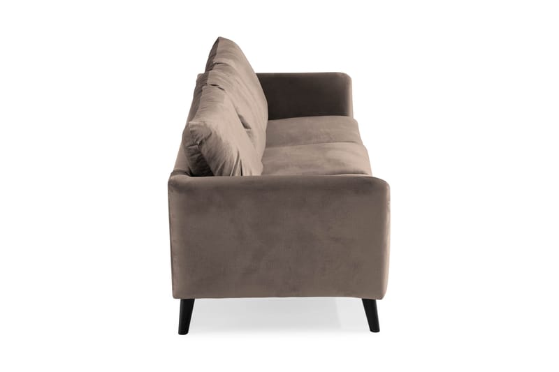 Trend 3-sits Sammetssoffa - Brun - Möbler - Soffa - Sammetssoffa