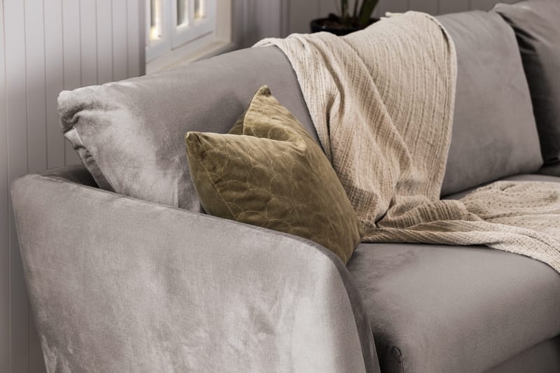 Trend 3-sits Sammetssoffa - Brun - Möbler - Soffa - Sammetssoffa