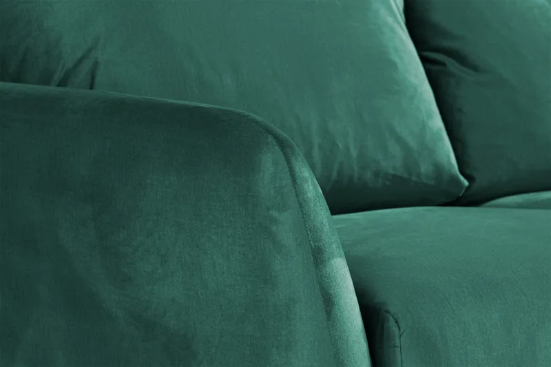 Trend 3-sits Sammetssoffa - Grön - Möbler - Soffa - Sammetssoffa