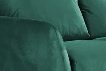Trend 3-sits Sammetssoffa - Grön - Möbler - Soffa - Sammetssoffa
